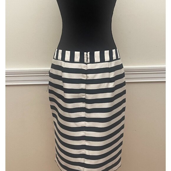 NWT Black and White Striped Worthington Skirt - Size 12 - Picture 2 of 3